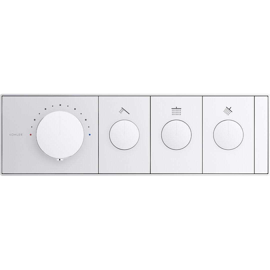 Kohler Anthem 3-outlet Thermostatic Valve Control Panel - Image 4
