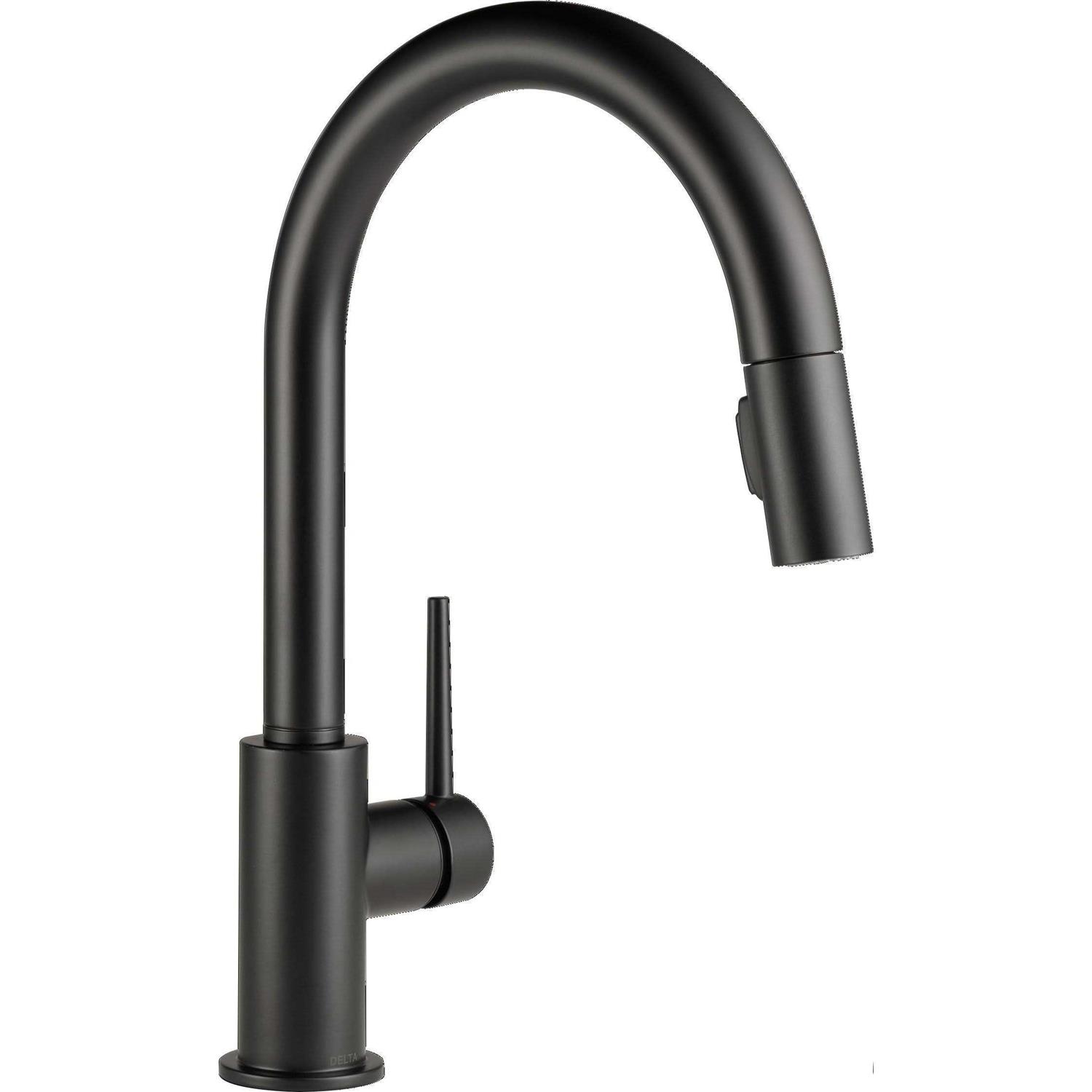 Delta Trinsic Single Handle Pull-Down Kitchen Faucet 9159-BL-DST