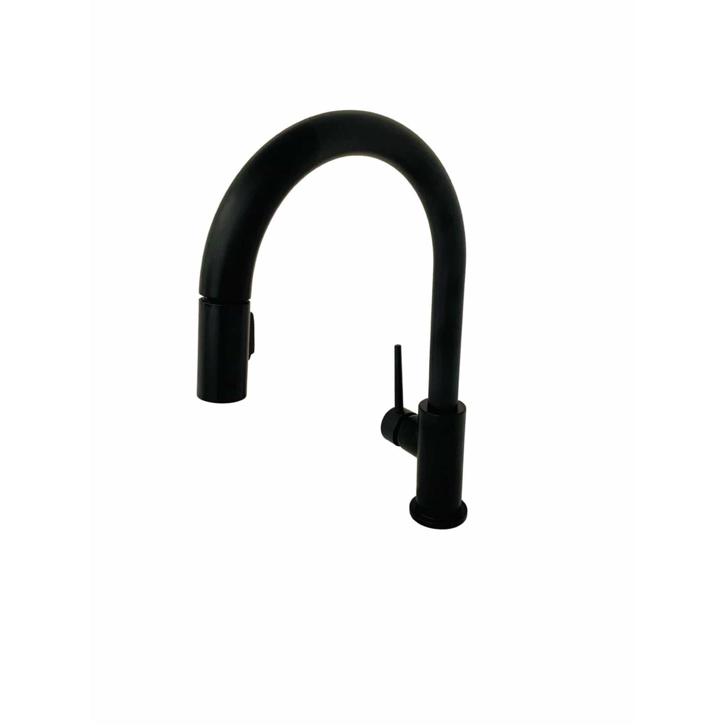 Delta Trinsic Single Handle Pull-Down Kitchen Faucet 9159-BL-DST ...