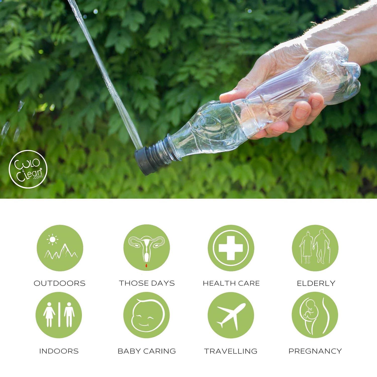 CuloClean Portable Bidet for Toilet or Travel. Compatible with Every Bottle. Discreet - Image 4