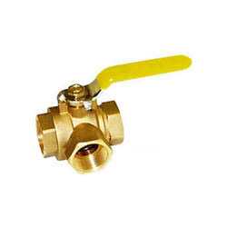 Webstone Threaded 3-Way Full Port Brass Ball Valve w/ L-Port - Image 3
