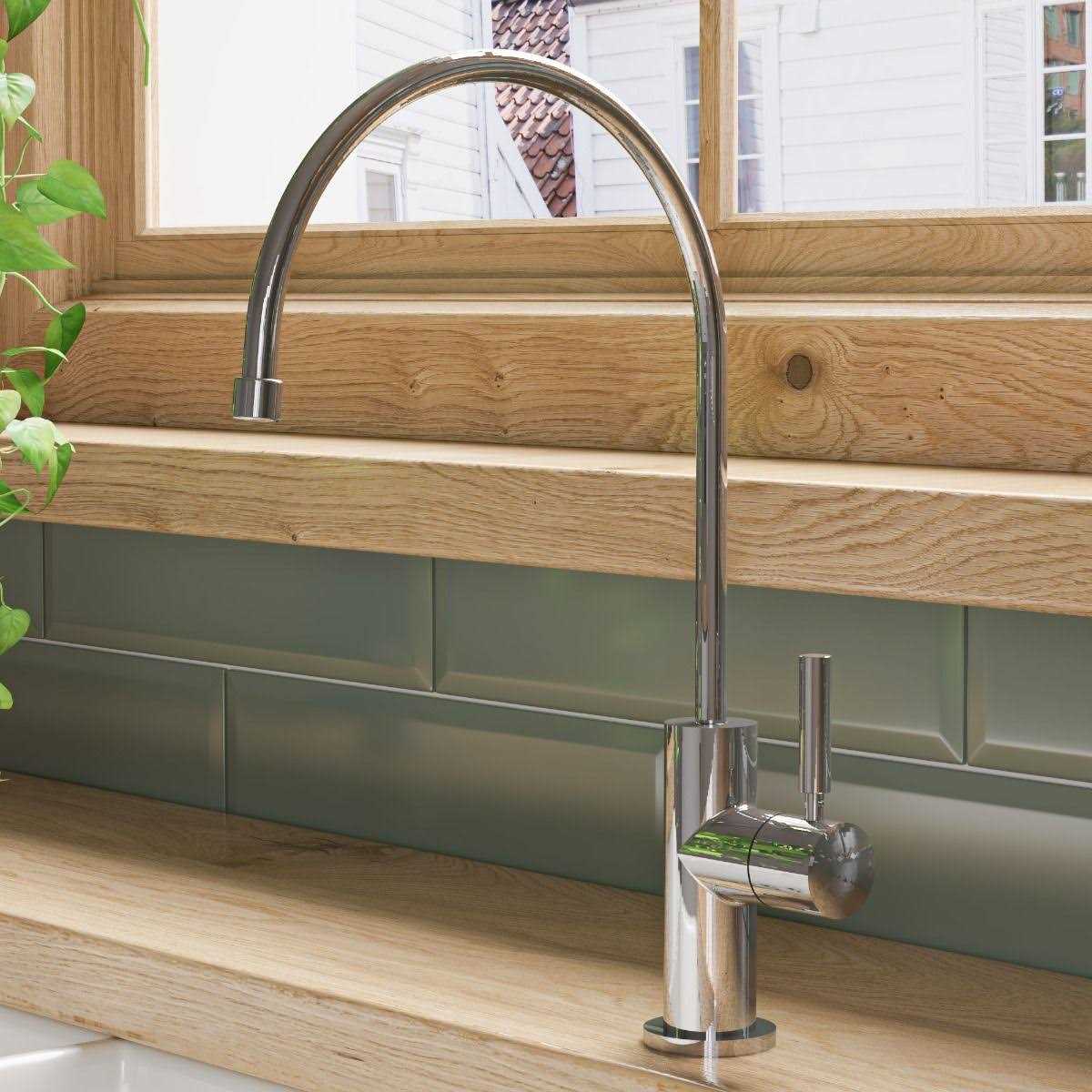 ALFI brand AB5008-BSS Solid Brushed Stainless Steel Drinking Water Dispenser - Image 5