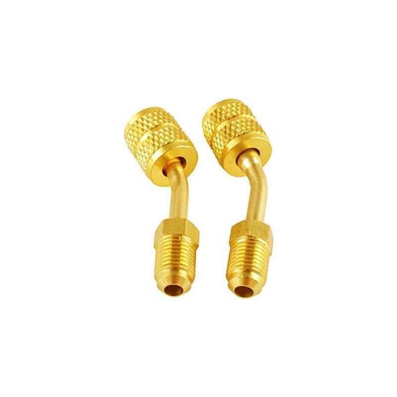 Wadoy R410a Adapter for Mini Split HVAC System 5/16 Female Quick Couplers x 1/4 Male Flare - Image 3