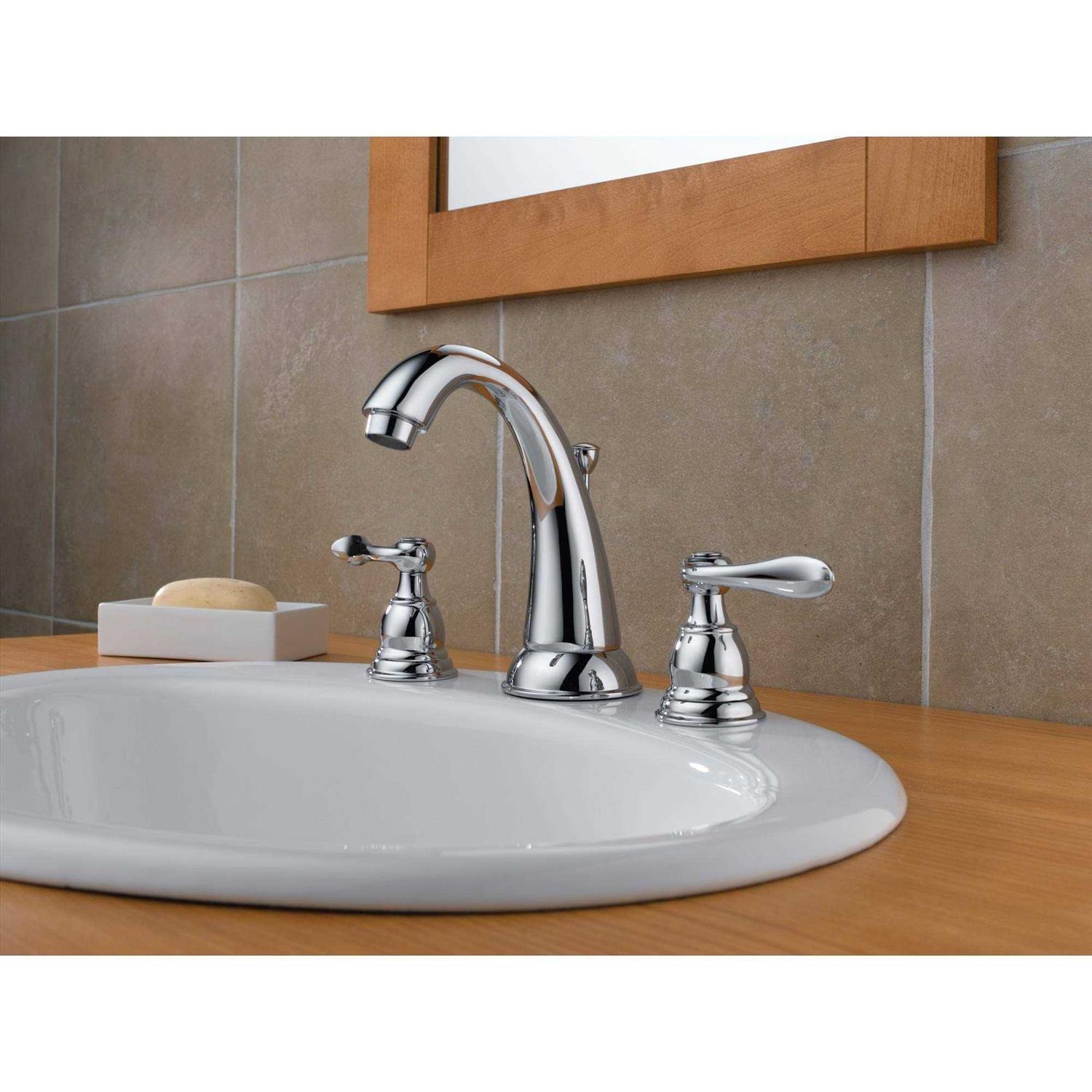 Delta Windemere Two-Handle Widespread Bathroom Faucet - Image 4