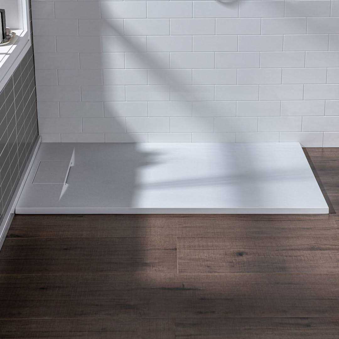 WOODBRIDGE 60 in. L x 32 in. W Alcove Zero Threshold Shower Pan Base with Left/Right Drain - Image 4