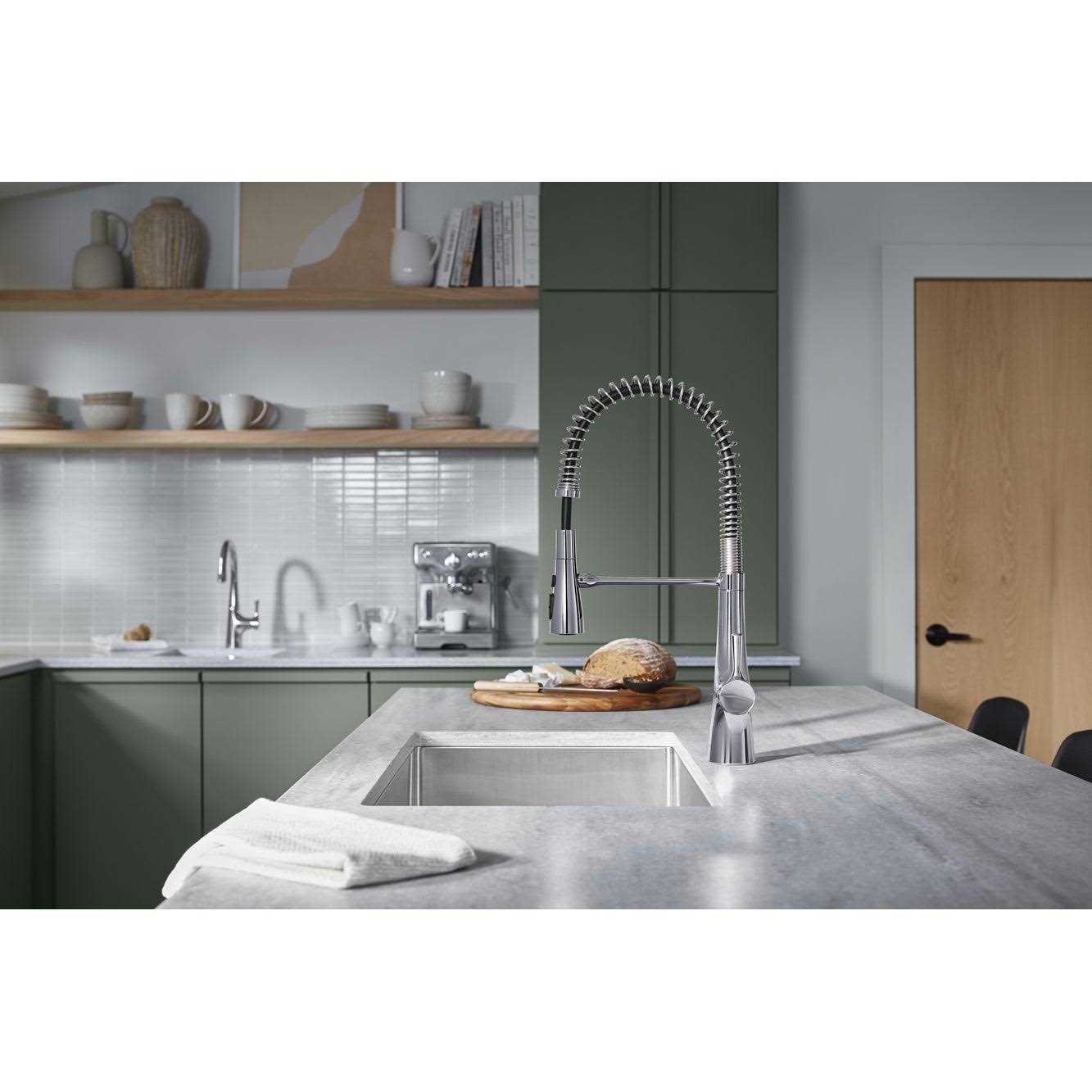 Kohler Tempered Single Handle Pull Down Kitchen Faucet - Image 2