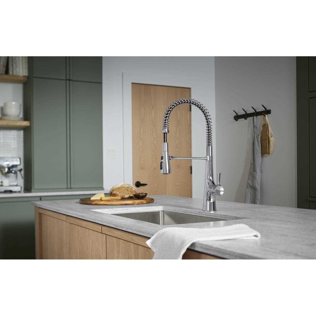 Kohler Tempered Single Handle Pull Down Kitchen Faucet - Image 3