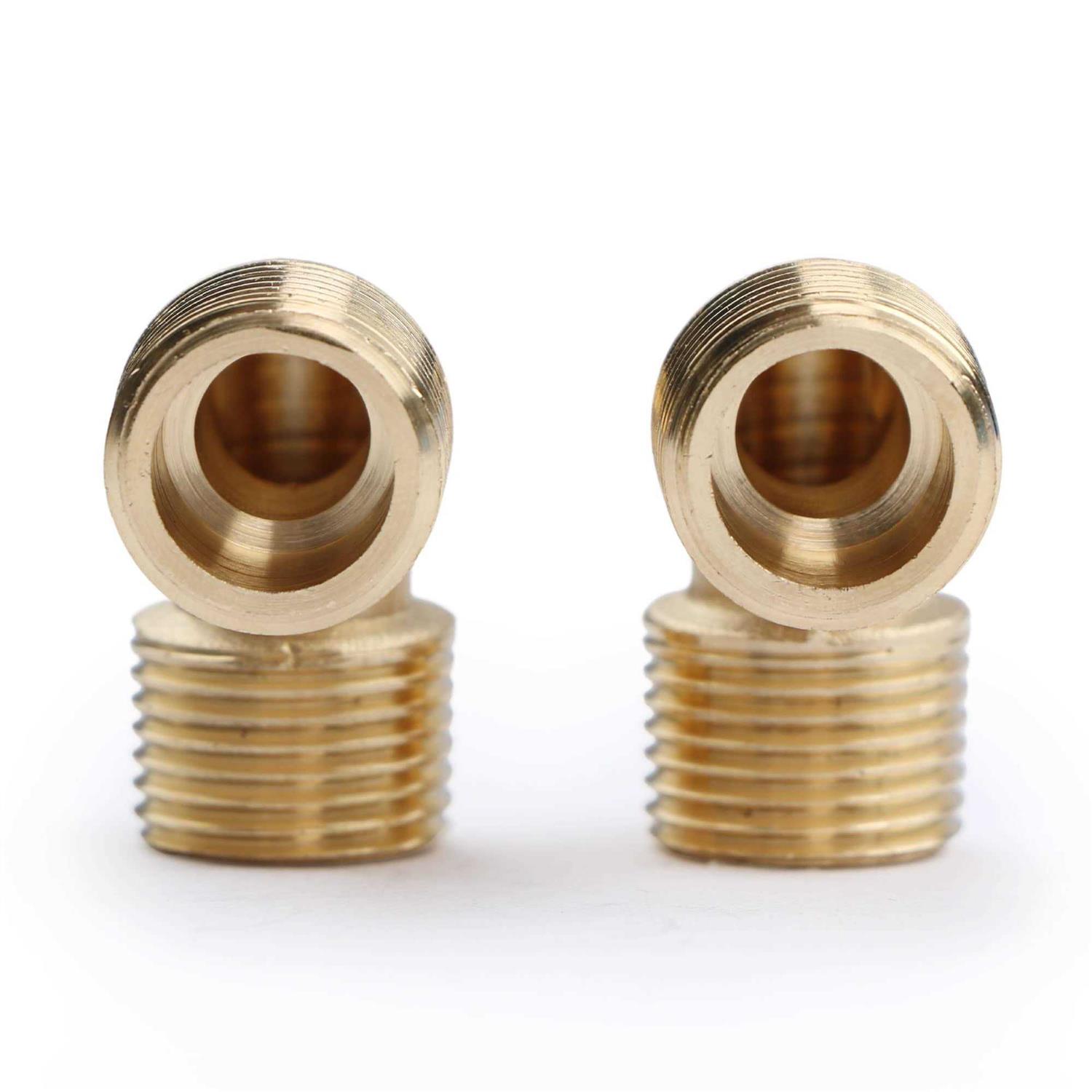 U.S. Solid 2pcs 90 Degree Barstock Street Elbow Brass Pipe Fitting NPT Male Pipe NPT Female - Image 4