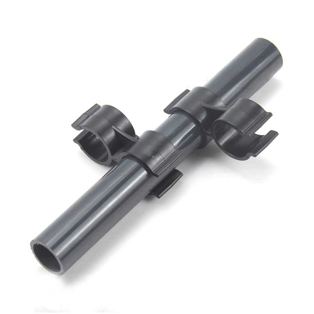 SCRTB Double Pipe Clamp 10 Pcs Pipe Clamp Connection,Shelf Pole Connector,Double Port Pipe Clamps,Warehouse Supermarket Shelf Link Clip Fastener - Image 5
