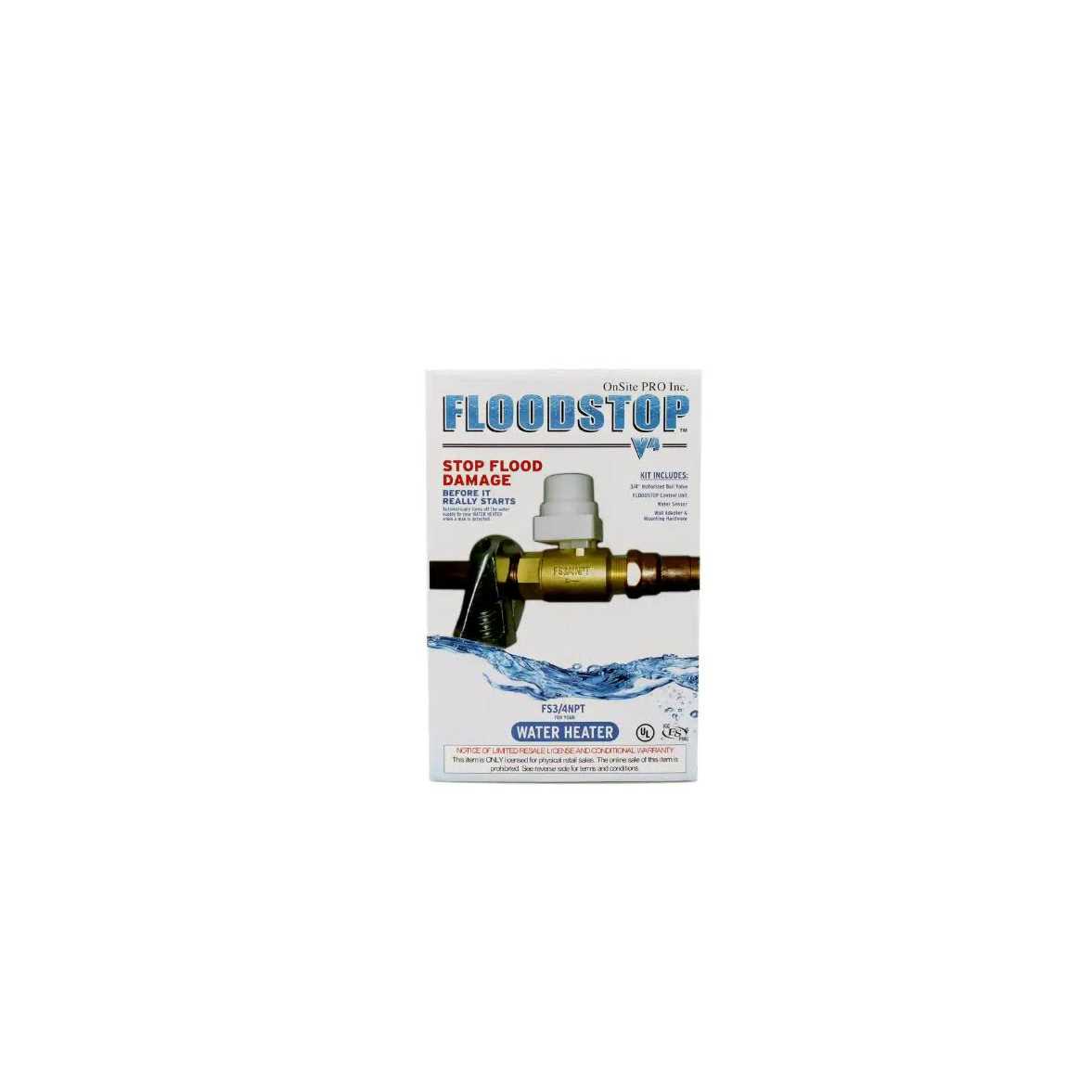 FloodStop FS3/4NPT Water Heater Auto-Shutoff Valve - Image 3