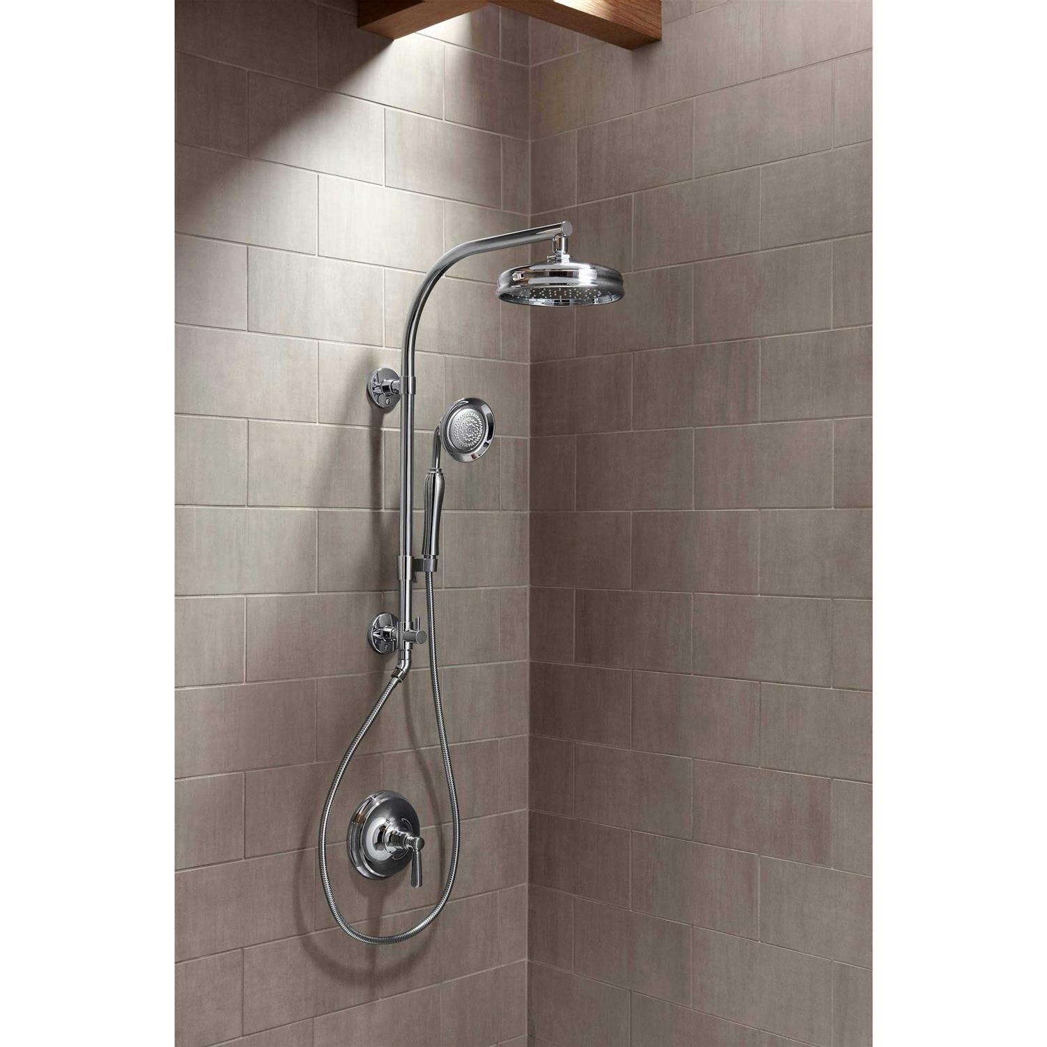 Kohler Artifacts HydroRail Custom Shower System Artifacts HydroRail Shower Package with Single-Function Shower Head and Single-Function Hand Shower - Image 3