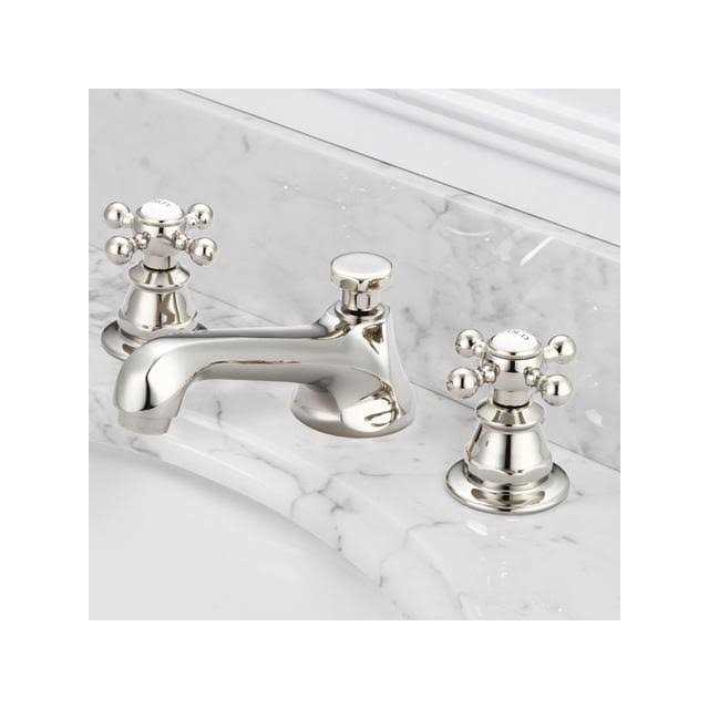 Water Creation American 20th Century Classic Widespread Lavatory Faucet with Pop-Up Drain - Image 3
