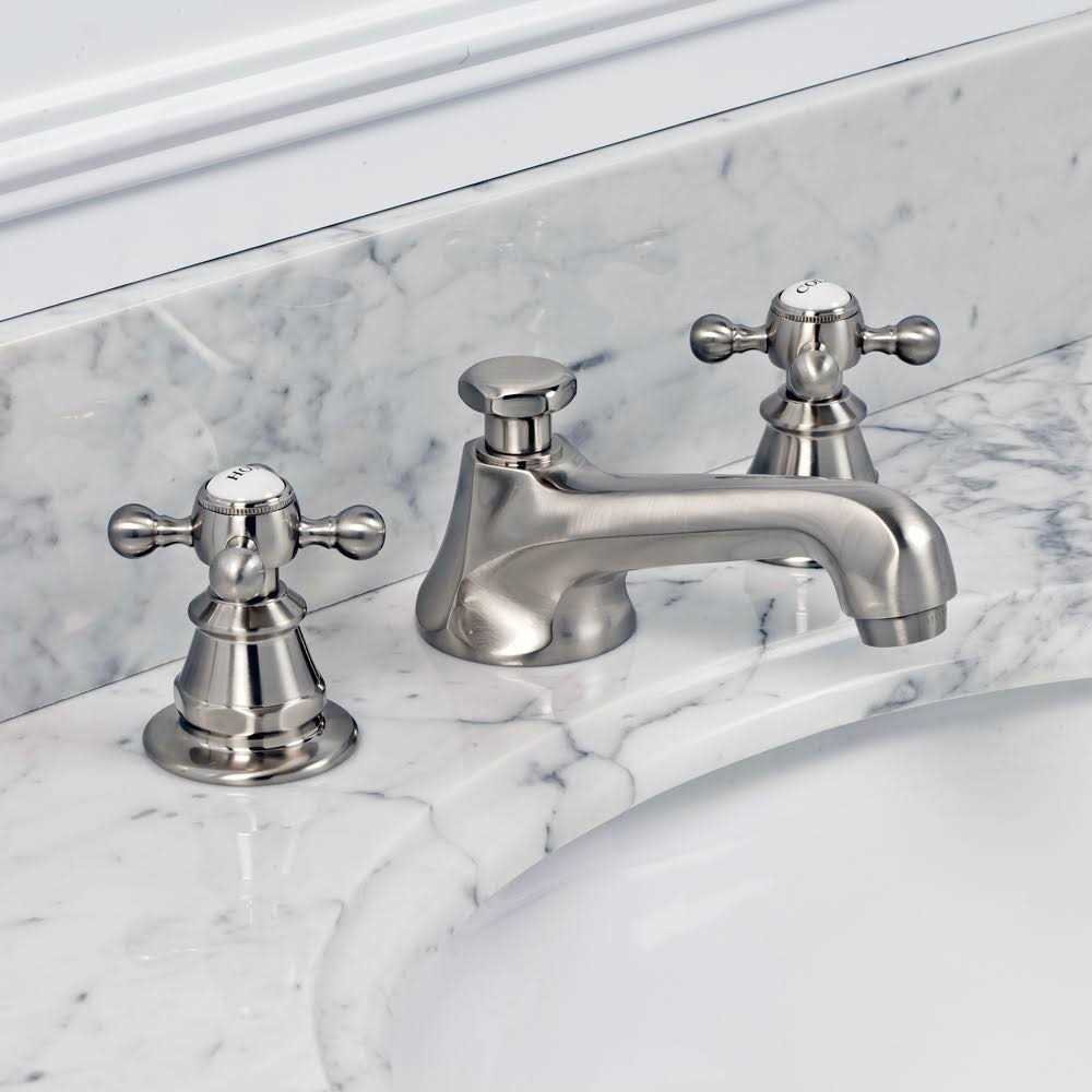 Water Creation American 20th Century Classic Widespread Lavatory Faucet with Pop-Up Drain - Image 4