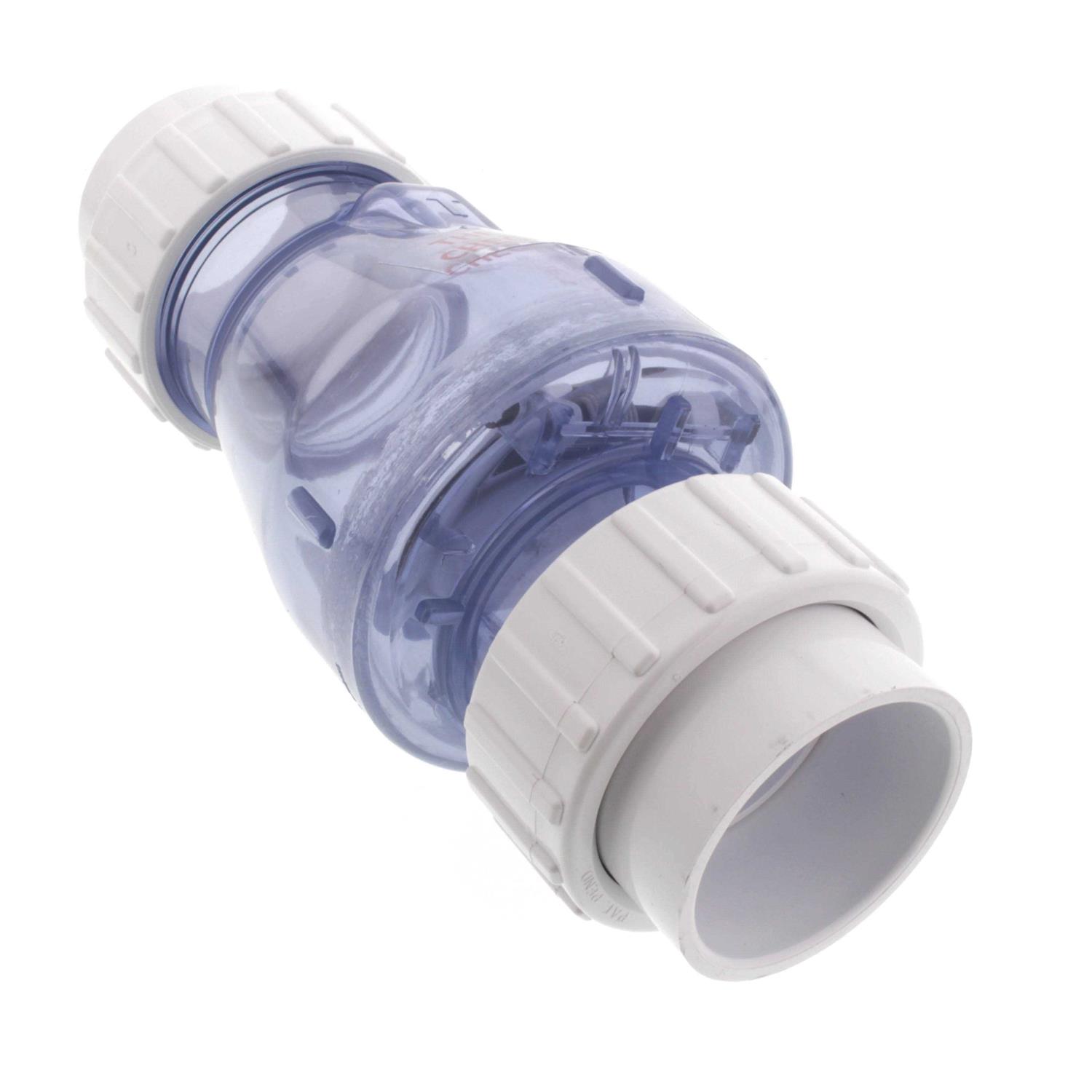 Zoeller 30-0043 2 in. PVC Quiet Check Valve Clear - Image 3