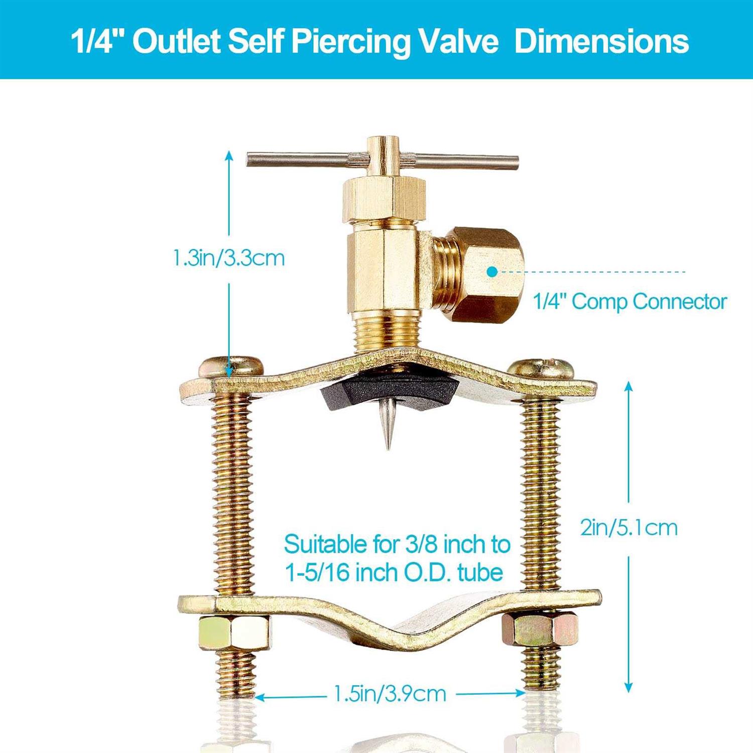 PEX Refrigerator Water Line Kit 25FT Ice Maker Tubing with Self Piercing Saddle Valve,Flexible Hose with 1/4 Compression Fittings for Potable - Image 4