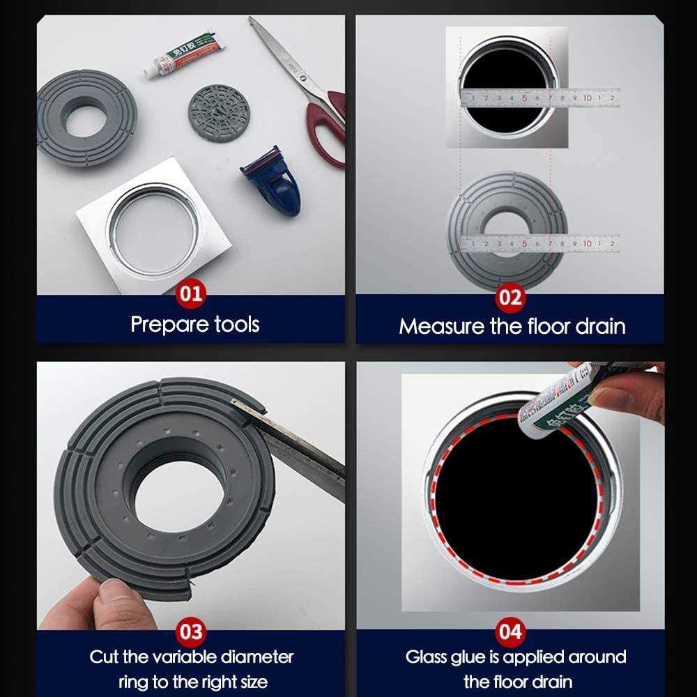 Shower Floor Drain Backflow Preventer One Way Drain Valve Sewer Core Magnetic Drainage Insert Drain Plug Oversized - Image 3