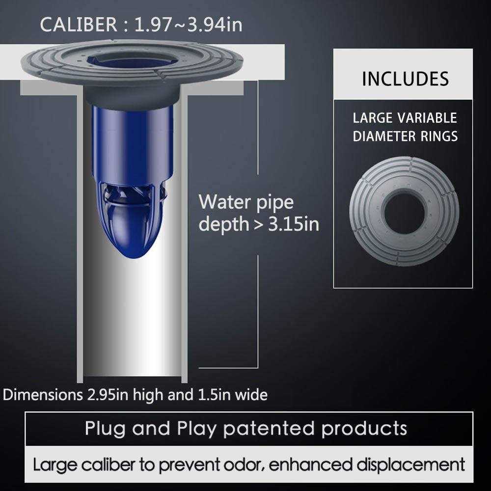 Shower Floor Drain Backflow Preventer One Way Drain Valve Sewer Core Magnetic Drainage Insert Drain Plug Oversized - Image 5