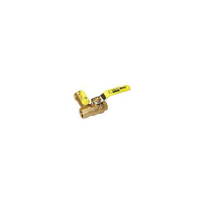 Webstone Brass w/Drain,3-Way,IPSxHose,1/2 in 40612 - Image 4