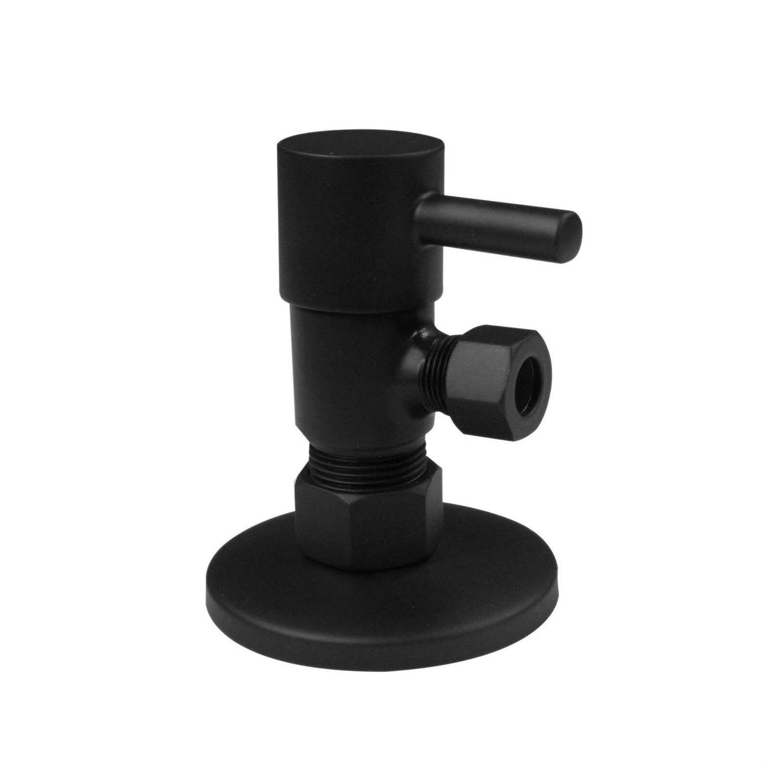 Westbrass Brass P-Trap 1/4-Turn Lavatory Kit Valves/Risers D1838QRL - Image 3