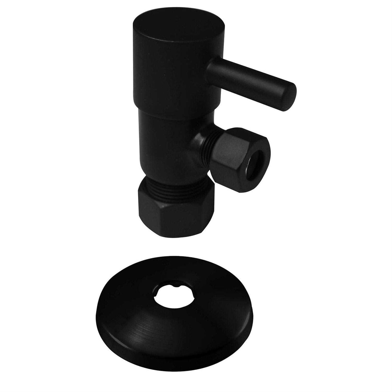 Westbrass Brass P-Trap 1/4-Turn Lavatory Kit Valves/Risers D1838QRL - Image 4