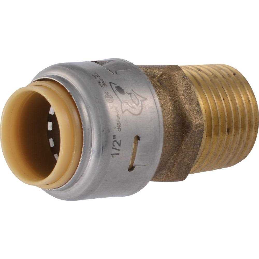 SharkBite Drain Tubes & Fittings 1 Brass Push-to-Connect x Male Pipe Thread Adapter - Image 4