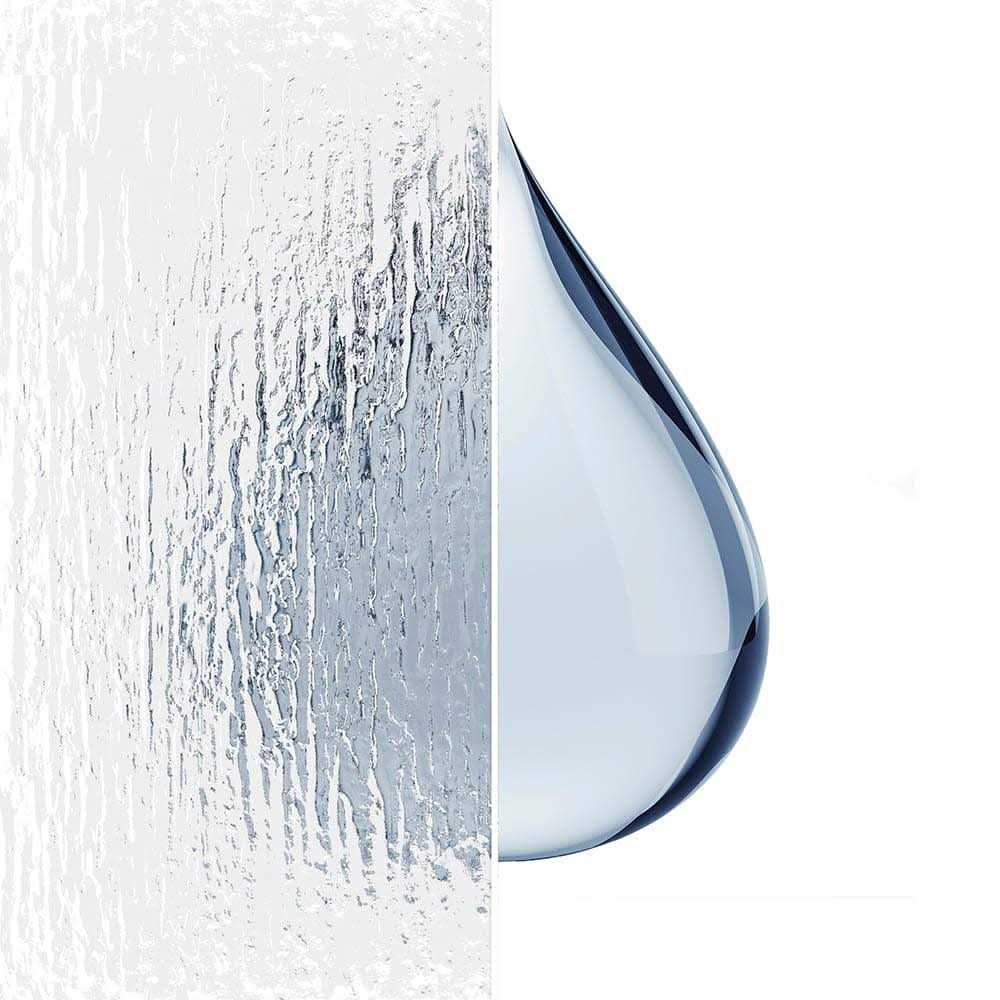 Foremost Tides Collection TDST6058-RN-SV 60 x 58 Rain Glass Framed Sliding Tub Door in Silver - Image 2