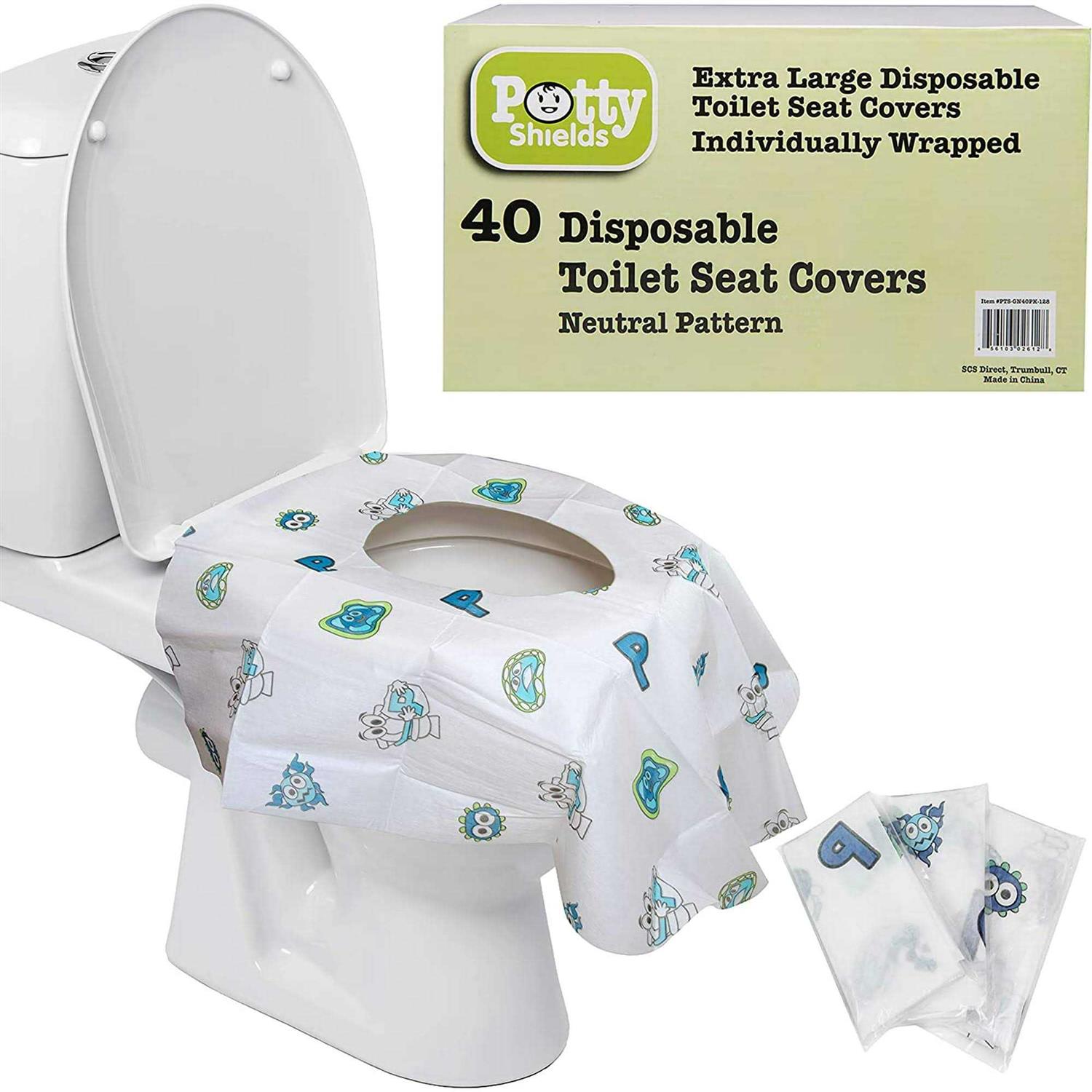 Potty Shields Disposable Toilet Seat Covers for Kids & Adults Protect from Public Toilets While Potty Training & More - Image 2