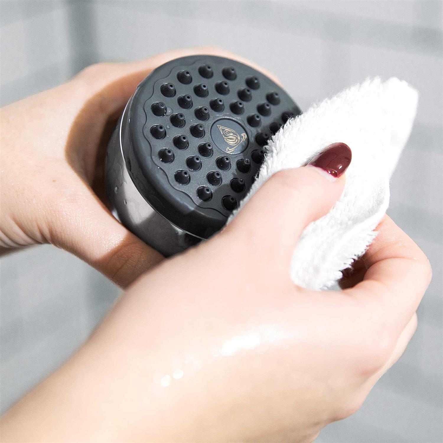 AquaBliss TurboSpa 3 Inch High Pressure Shower Head w/Flow Restrictor Melts Stress into Bliss at Full Power. 42 Nozzle Wide Spray High Flow Showerhead - Image 3