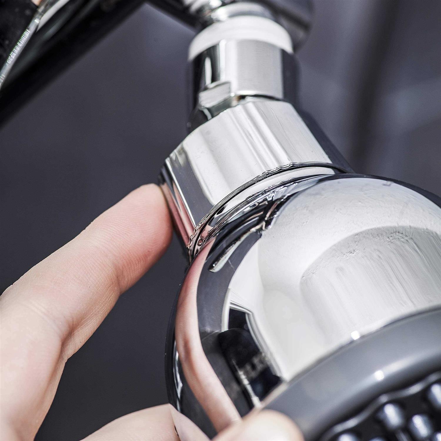 AquaBliss TurboSpa 3 Inch High Pressure Shower Head w/Flow Restrictor Melts Stress into Bliss at Full Power. 42 Nozzle Wide Spray High Flow Showerhead - Image 5