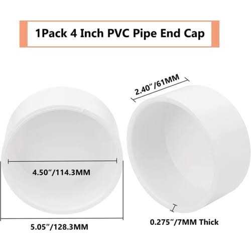 Lswteiz Pvc Pipe End Cap Fitting Schedule 40 Furniture Grade Pvc Pipe End Cap Plug Adapter - Image 2