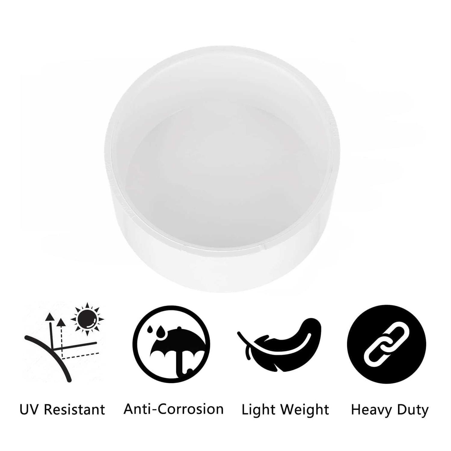 Lswteiz Pvc Pipe End Cap Fitting Schedule 40 Furniture Grade Pvc Pipe End Cap Plug Adapter - Image 5