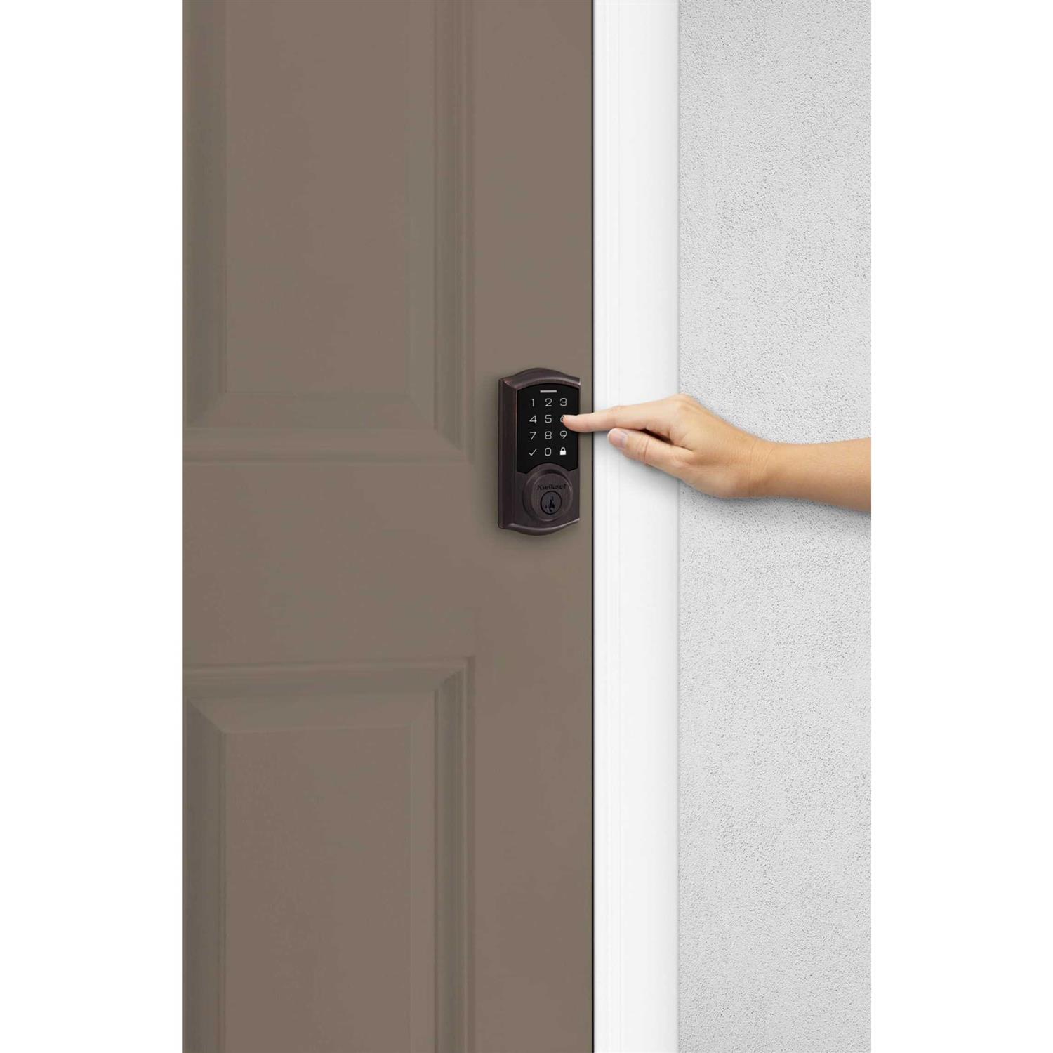 Kwikset 270 SmartCode Touchpad Traditional Electronic Deadbolt Venetian Bronze - Image 3