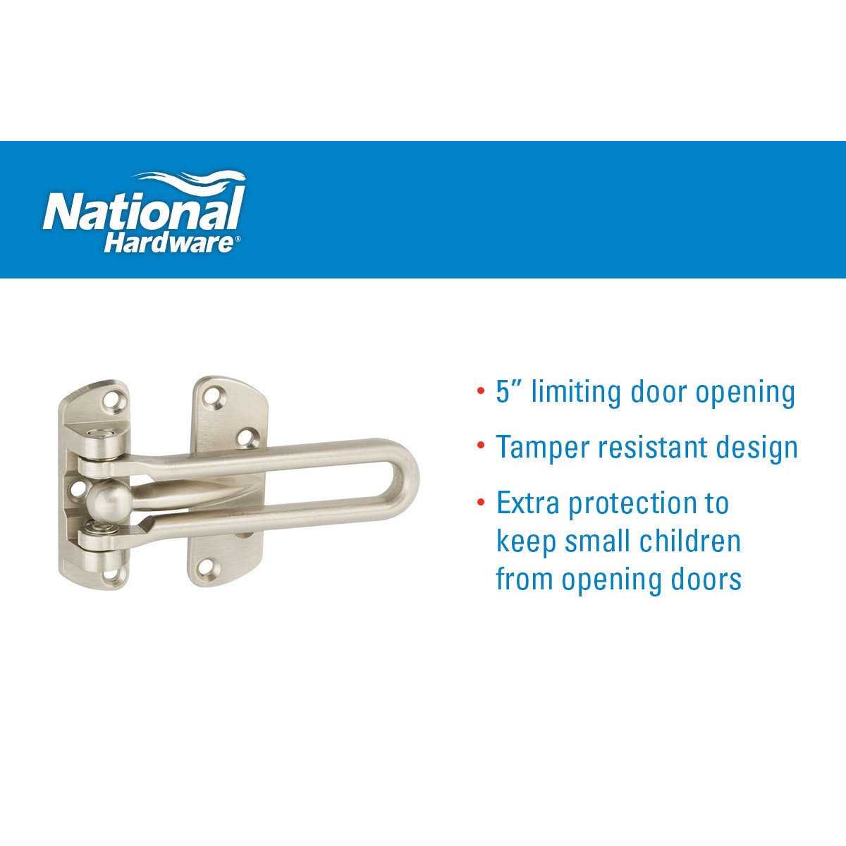 National Hardware Door Security Guard N335-984 - Image 3