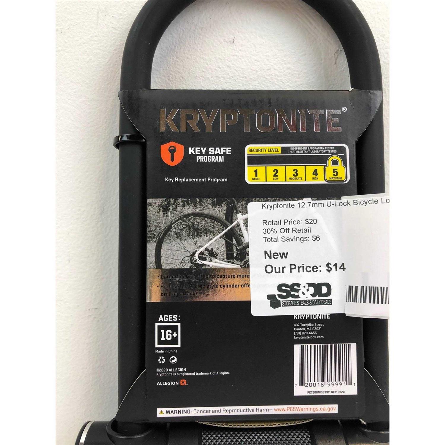 Kryptonite 12.7mm U-Lock Bicycle Lock Standard - Image 4