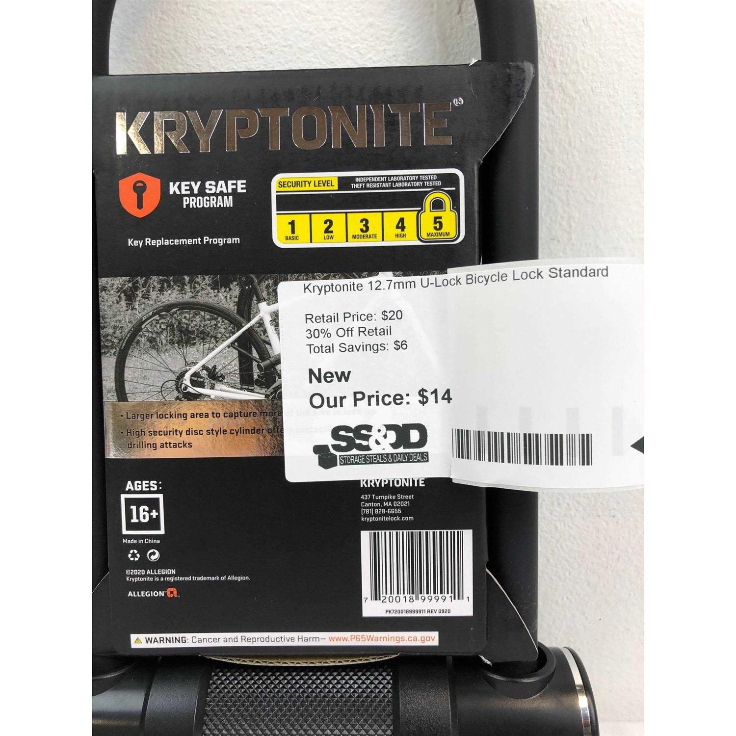 Kryptonite 12.7mm U-Lock Bicycle Lock Standard - Image 5