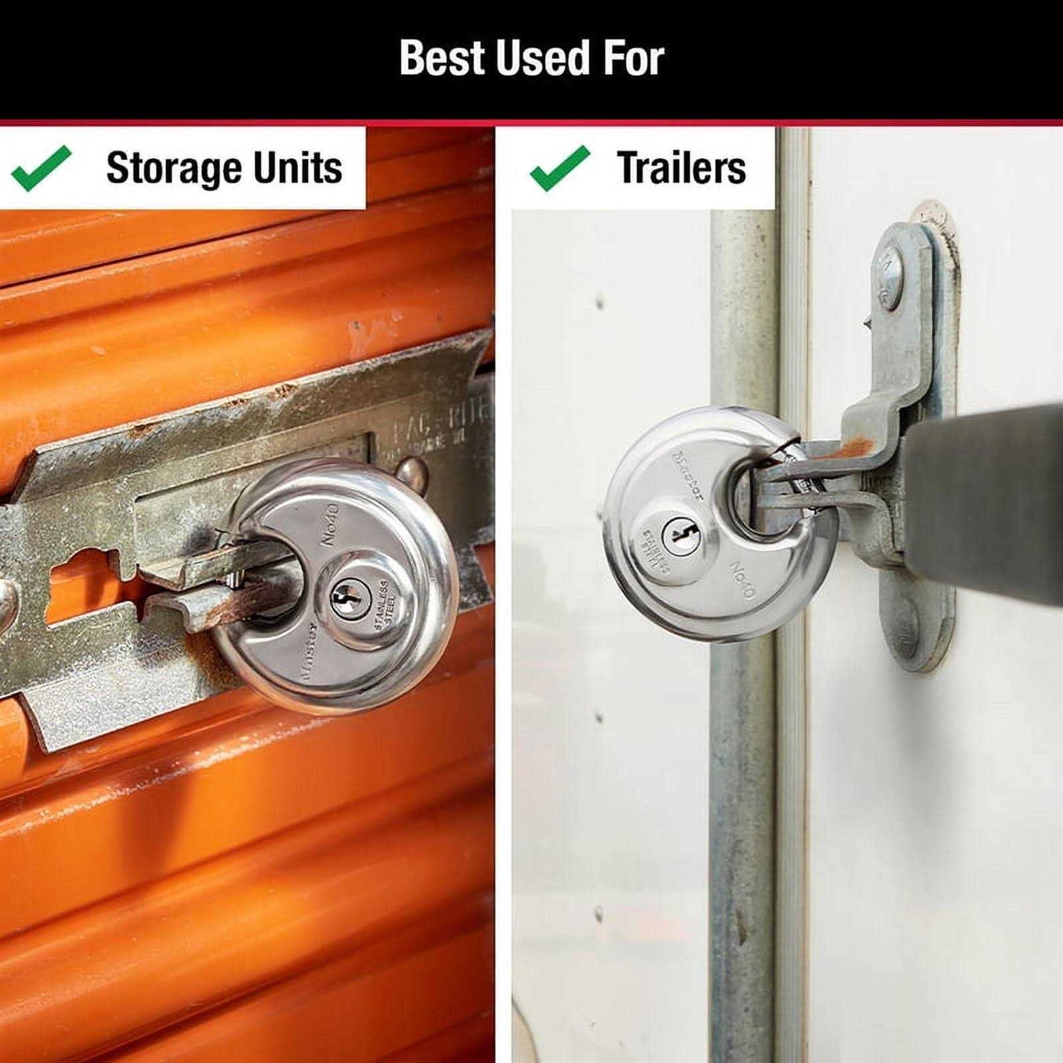 Master Lock 40D Keyed padlock,different,2-3/4w - Image 4