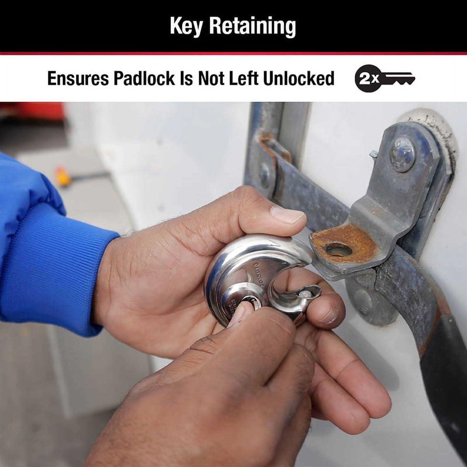 Master Lock 40D Keyed padlock,different,2-3/4w - Image 5