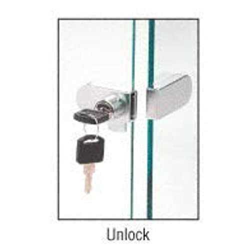 Crl Chrome No-Drill Showcase Lock 255CHKA - Image 3