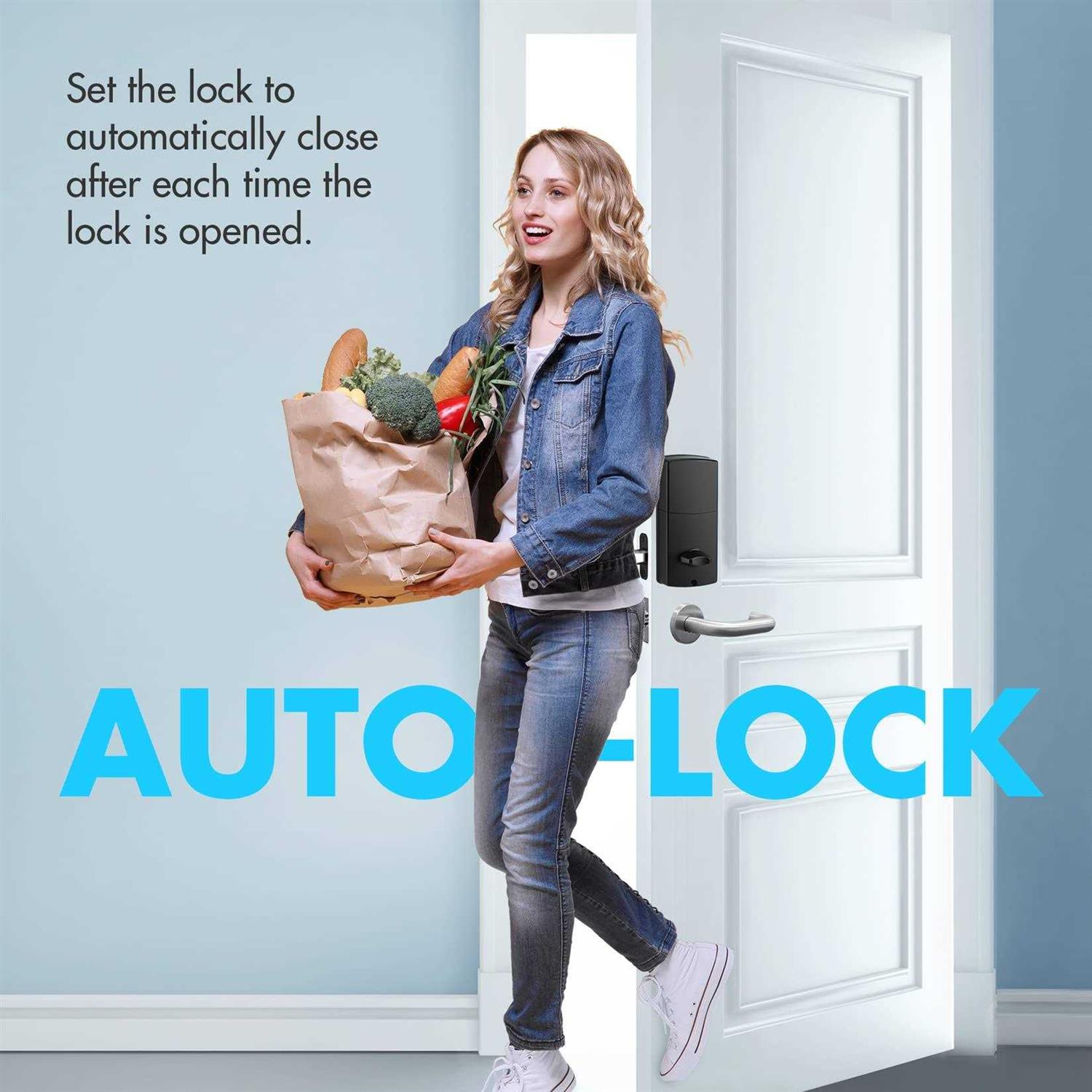 Imagic Keypad Deadbolt Keyless Entry Deadbolt Lock Electronic Keypad Door Lock - Image 3