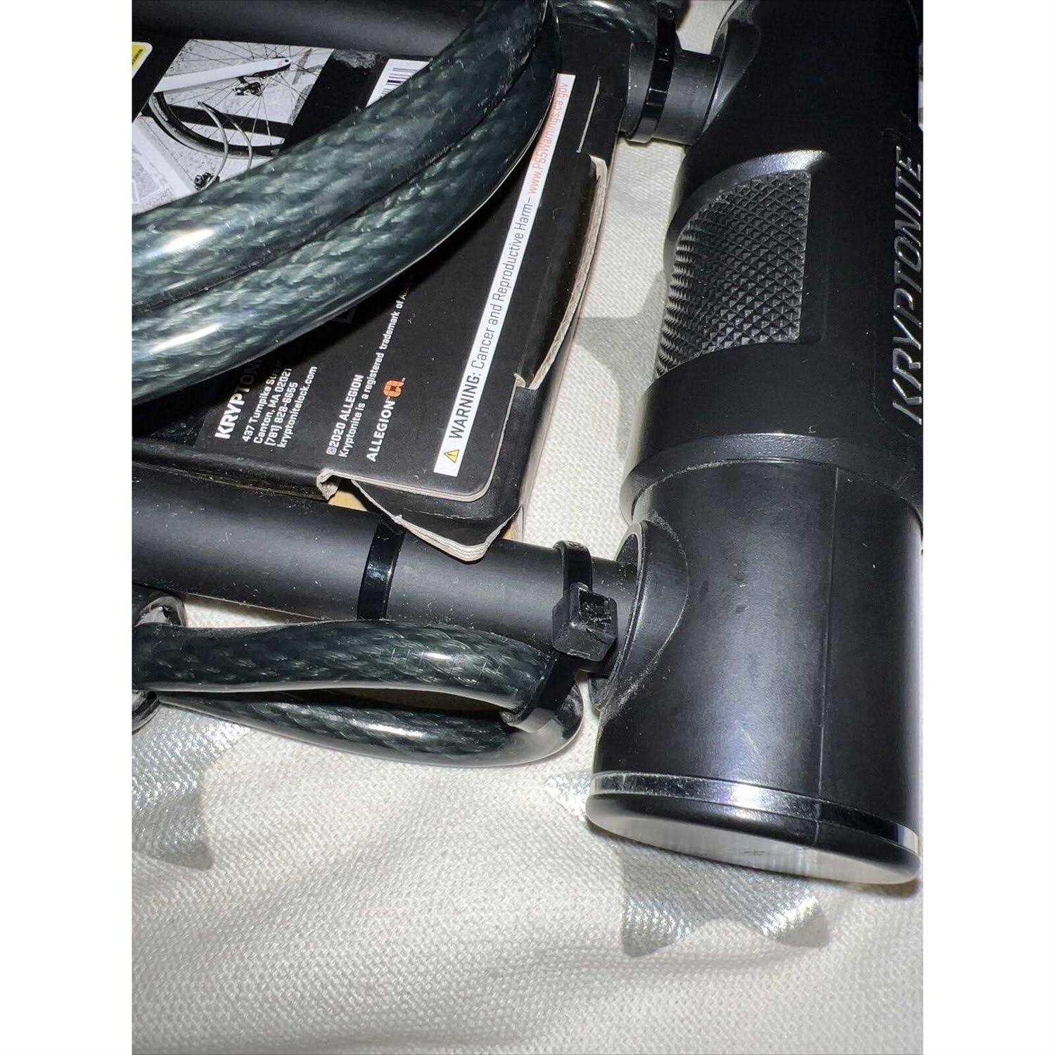 Kryptonite Mini 12mm U-Lock Bicycle Lock & 8mm Looped Bike Security Cable - Image 4