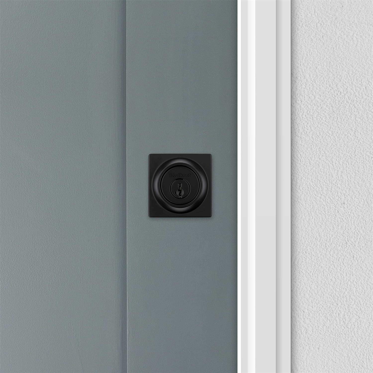 Kwikset 660sqt Single Cylinder Square Contemporary Deadbolt 660SQT514SV1 - Image 5