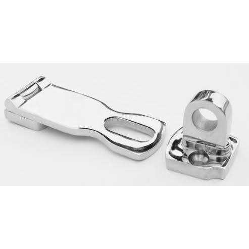 Milcraft Marine Grade Stainless Steel Heavy Duty Door Hasp With Turning Padlock Eye Mount - Image 3