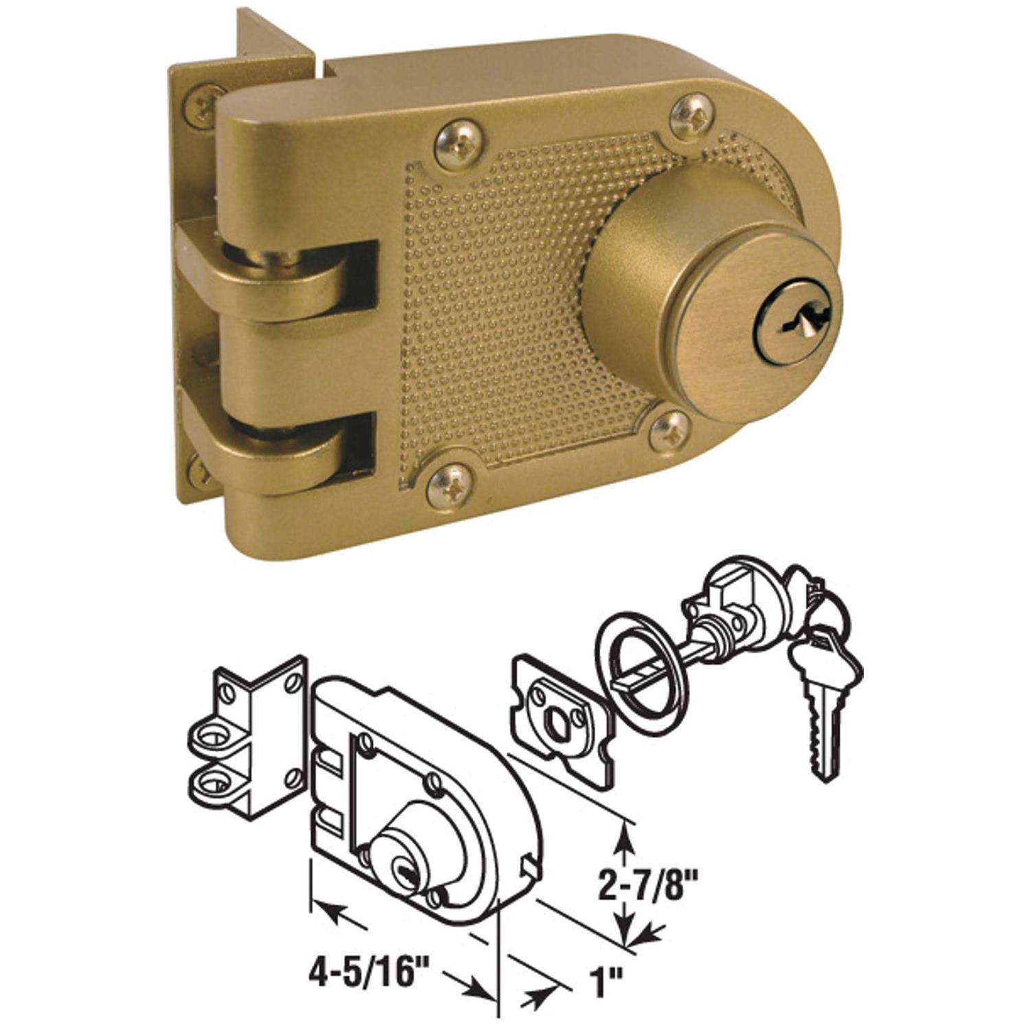 Prime-Line Jimmy-Resistant Deadlock Brass U 9972 - Image 3