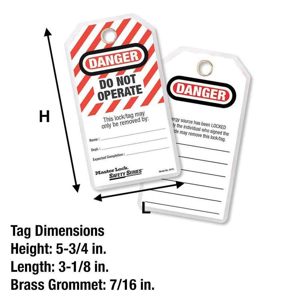 Master Lock Heavy-duty English Tags 497A - Image 4