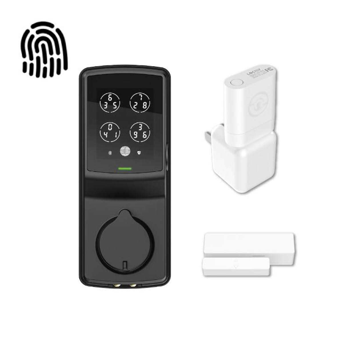 Lockly Secure Pro Matte Black Smart Lock Deadbolt with 3D - Image 3