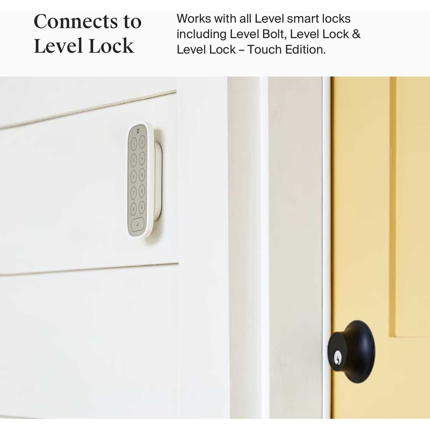 Level Keypad Smart Keypad Lock Accessory for Use with any Level Smart Lock or Level Bolt - Image 4