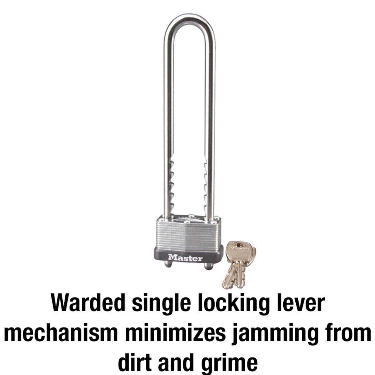 Master Lock 517d Laminated Padlock, 1.75 x 7 - Image 3