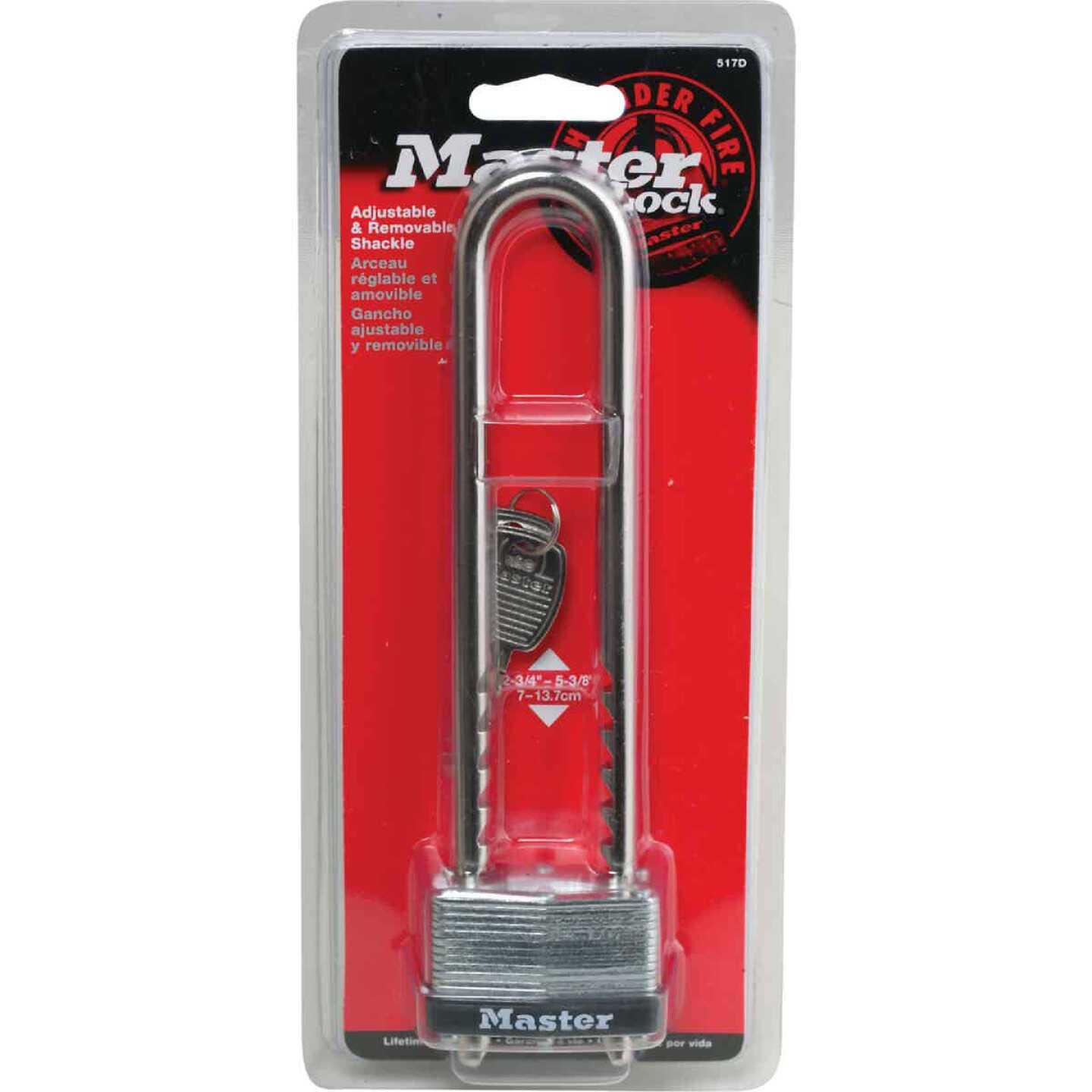 Master Lock 517d Laminated Padlock, 1.75 x 7 - Image 5
