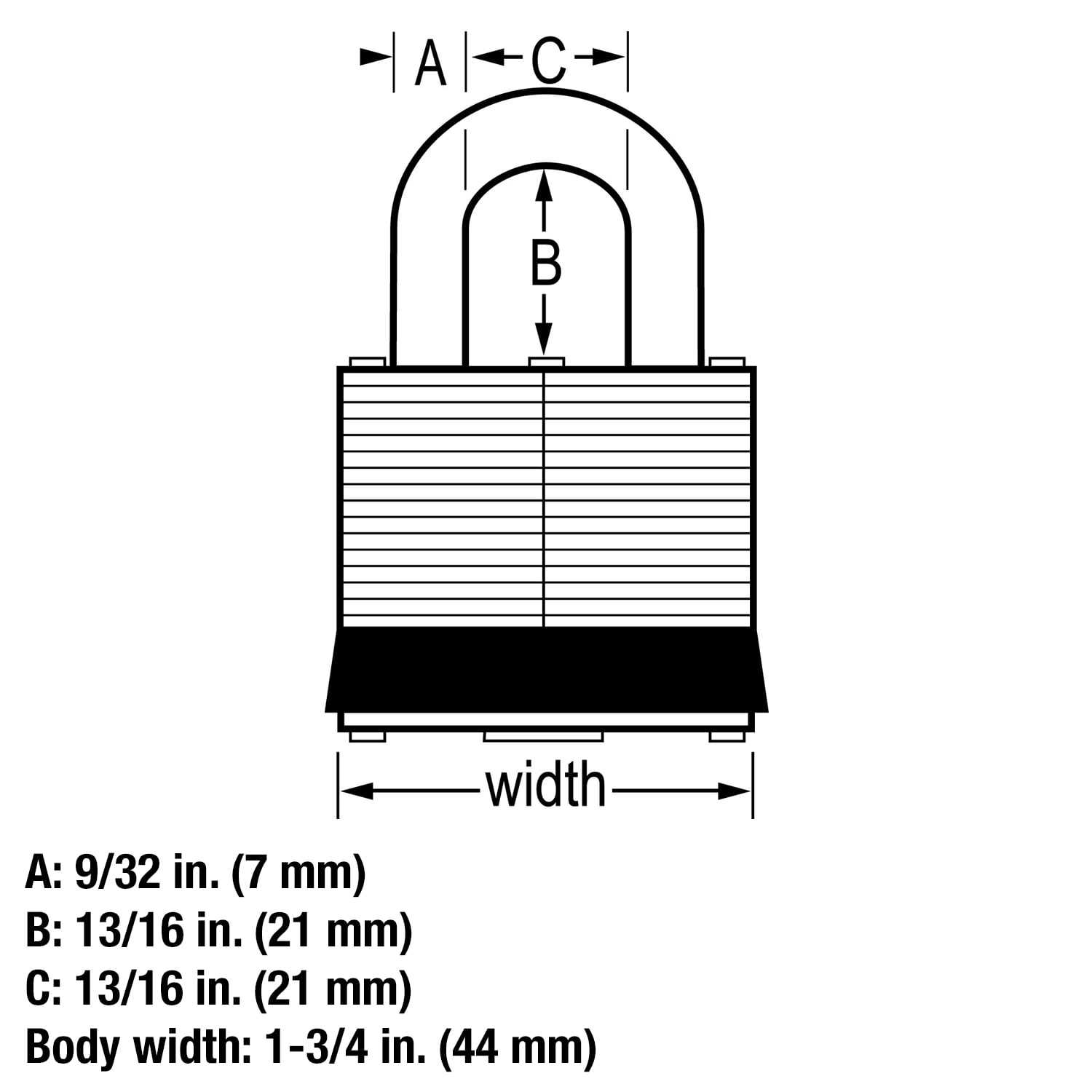 Master Lock Padlock 500D - Image 3