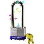 Master Lock 3KALH Laminated Steel Padlock Keyed Alike 3KALH 3753 - Image 5